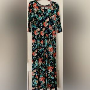 Heir-loom floral maxi dress